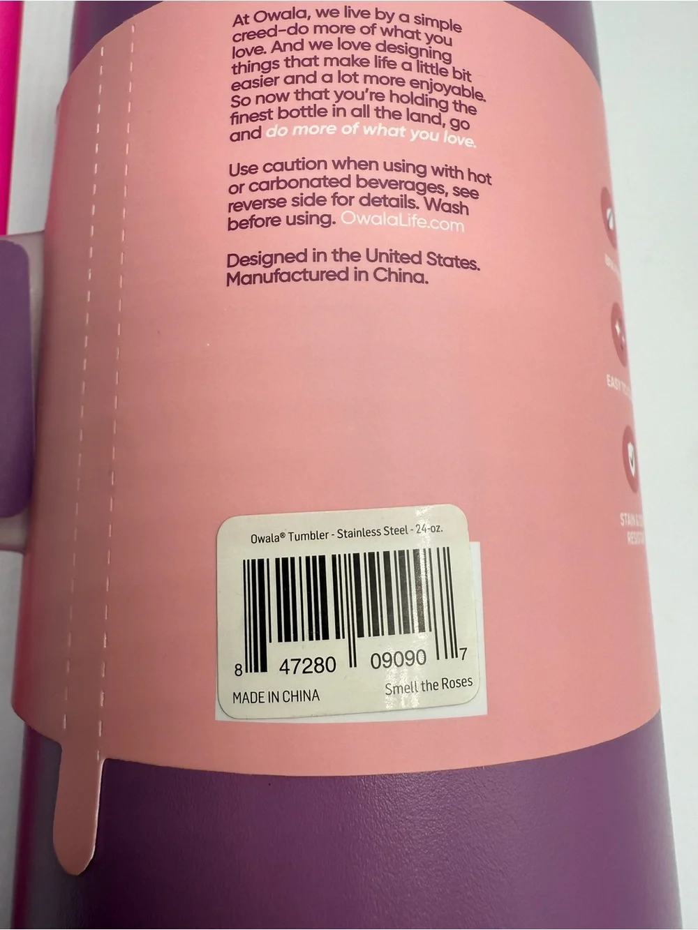 Owala 24 oz Smell the Roses Insulated Tumbler NW